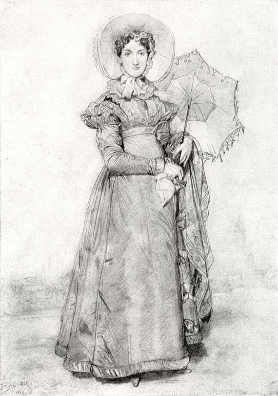 Plain Bronte: Late Regency, Early Victorian Felt Bonnet, White