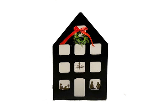 Austentation Miniature Regency Village House Christmas Candle Holder w/ tealight
