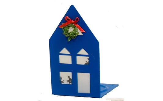 Austentation Miniature Regency Village House Christmas Candle Holder w/ tealight