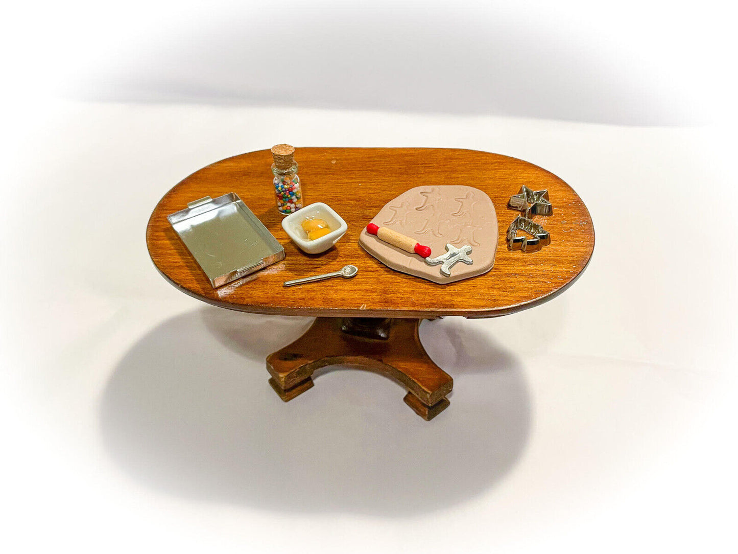 Dollhouse Miniature 1/12 scale Christmas Cookies baking set