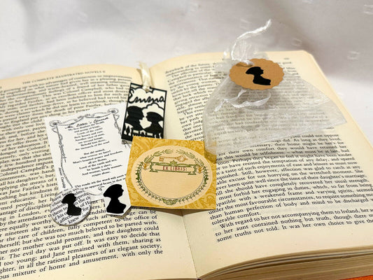 Austentation Jane Austen Party Favor: Game, Pin, Sticker, Bookmark and more!
