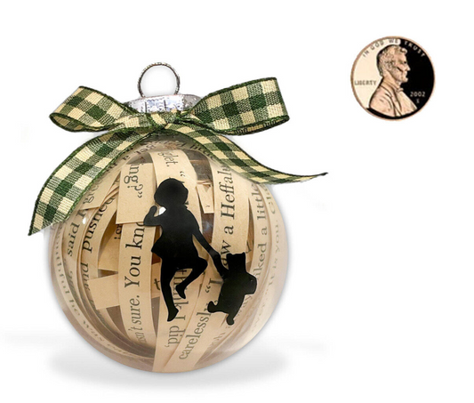 Handmade A.A. Milne Winnie the Pooh  Classic Pooh Book Ornament 2.5" (Large)