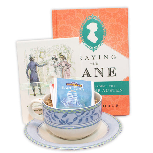 Austentation Jane Austen Tea Time Gift Set: Praying with Jane Devotional, Cards