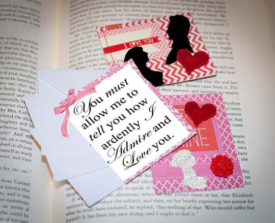 Austentation Jane Austen Love Notes DIY Valentine Accessories Card Kit (3)