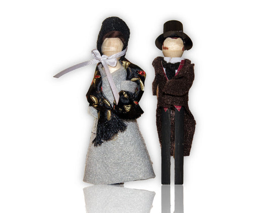 KIT Clothespin Doll Christmas Ornament Kit: Bronte's Jane Eyre & Mr. Rochester