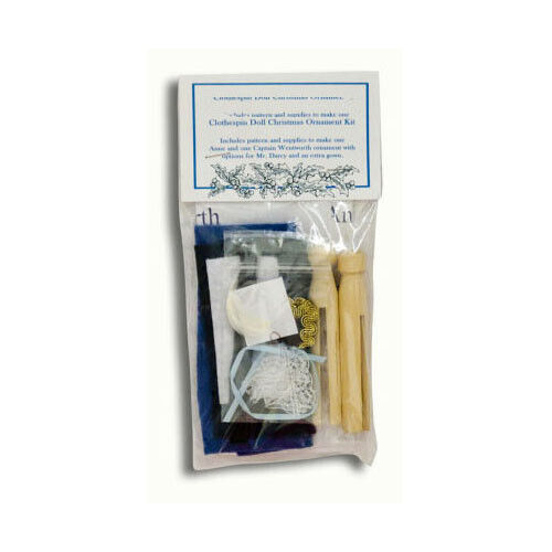 KIT Regency Couple out Walking Clothespin Doll Ornaments KIT