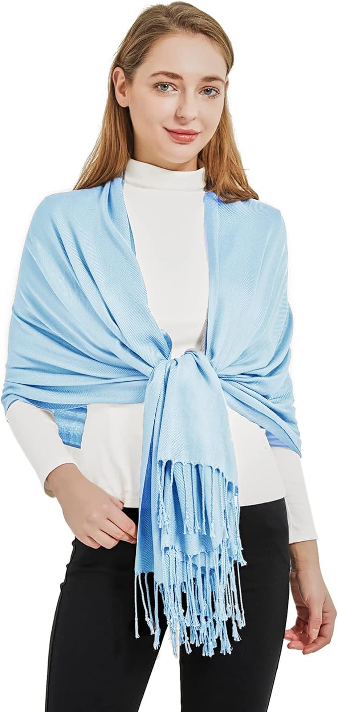 Lightweight Shawl: Blue
