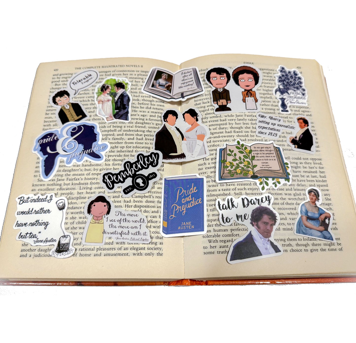 Jane Austen Pride & Prejudice Stickers: 1995 Colin Firth, Jennifer Ehle