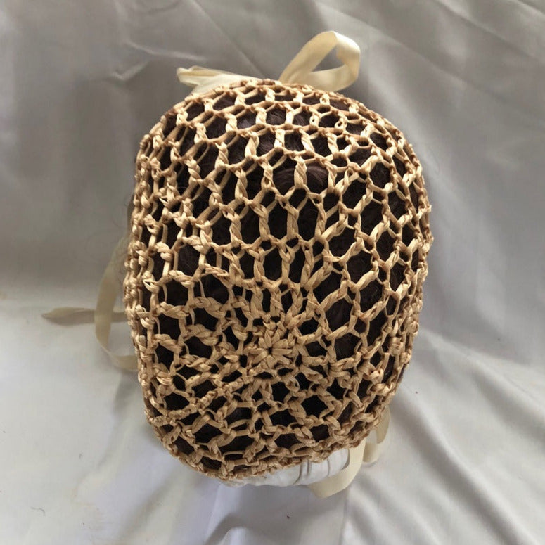 Ivory Victorian Civil War Style Snood & Headband