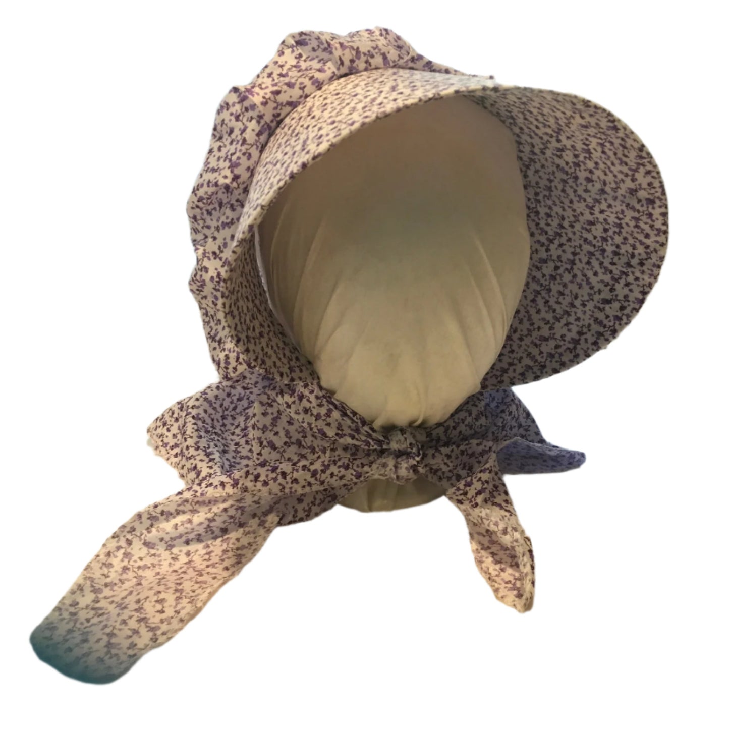 purple calico pioneer prairie bonnet from austentation