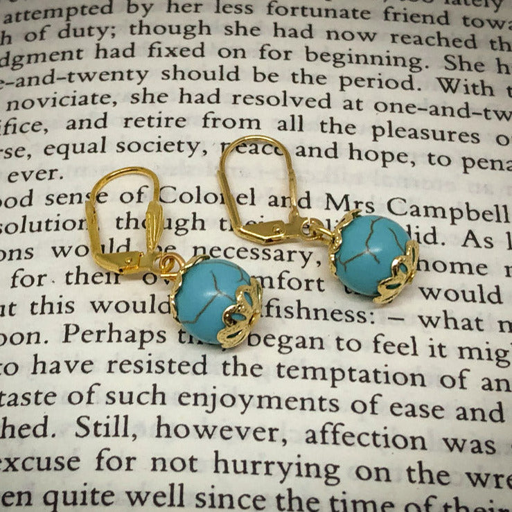 Turquoise Bead Earrings