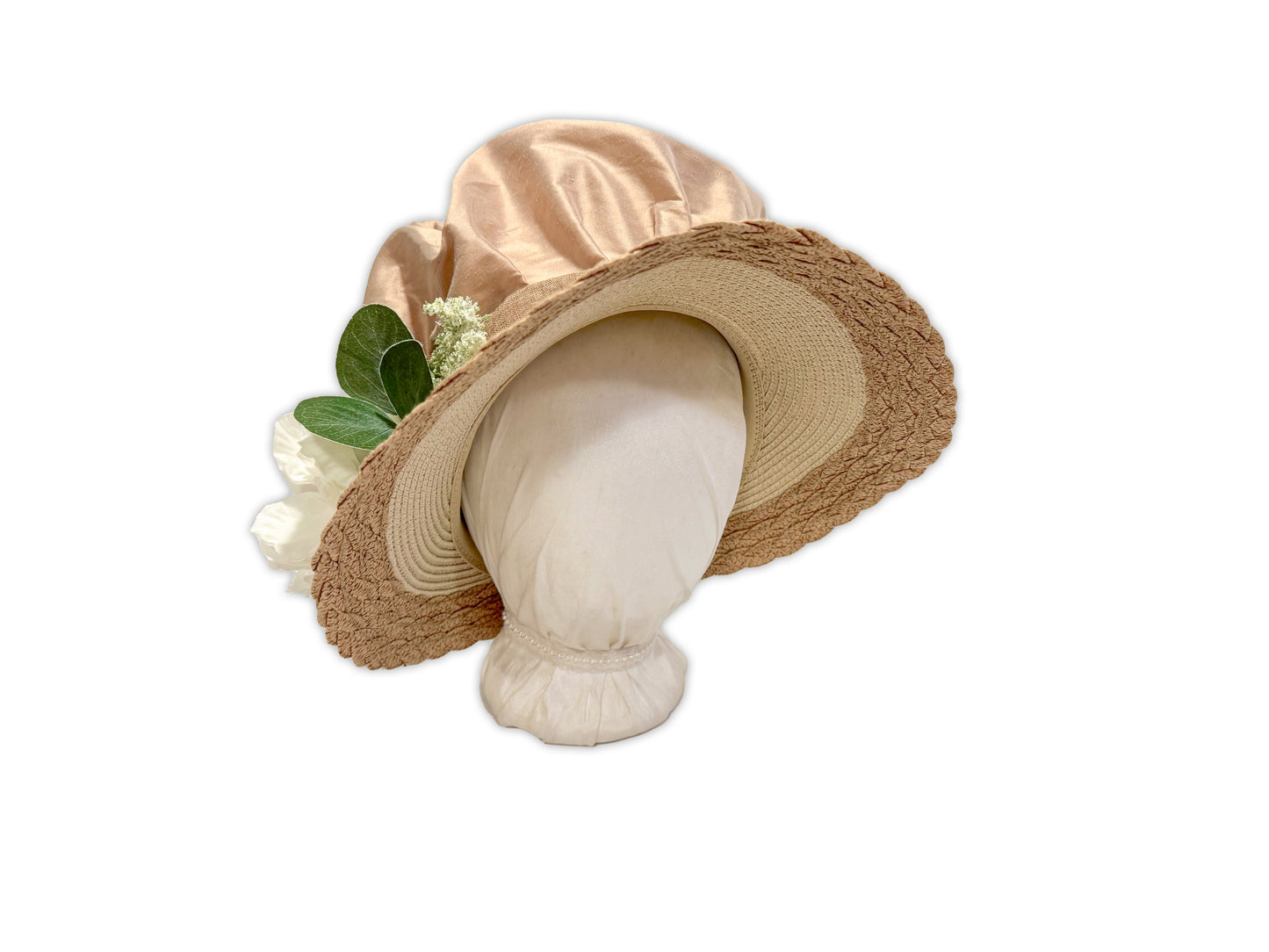 Packable Silk and Peony Bonnet