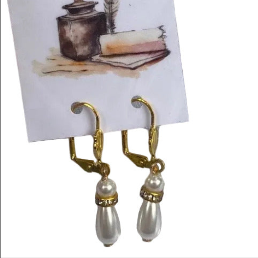 Small Pearl Drop Earrings