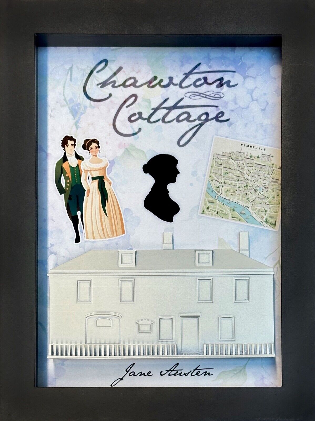Jane Austen's Chawton Cottage House Shadow Box