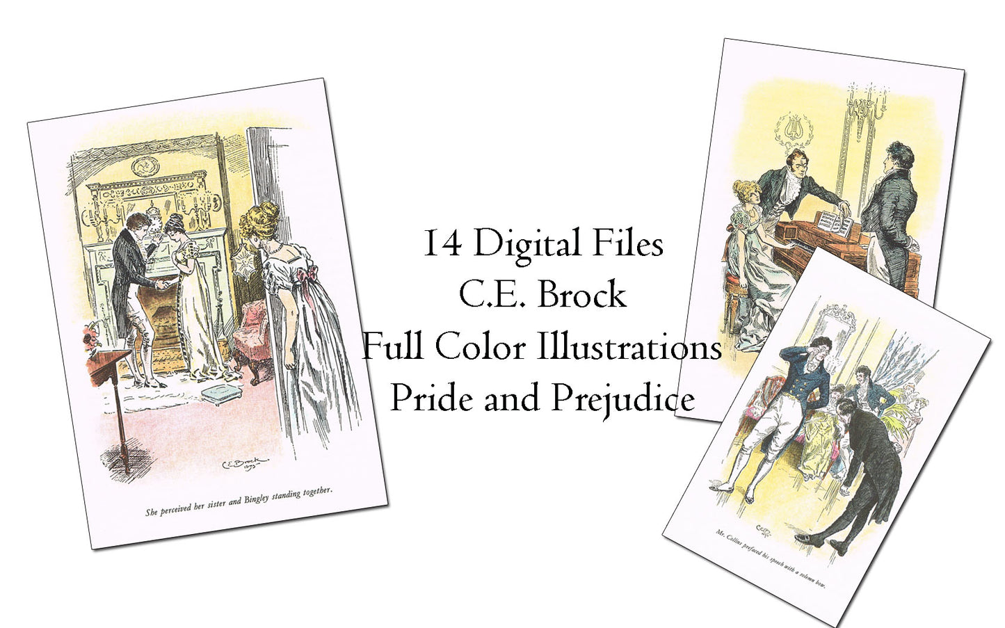 Download C.E. Brock Pride and Prejudice Original 1895 Artwork