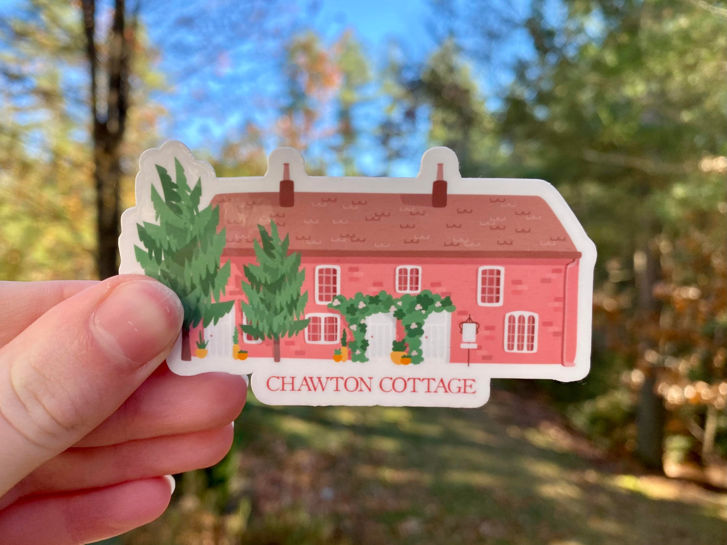 Jane Austen's Chawton Cottage Vinyl Sticker