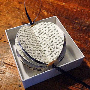 Upcycled Pride & Prejudice Ornament Kit (makes 3)