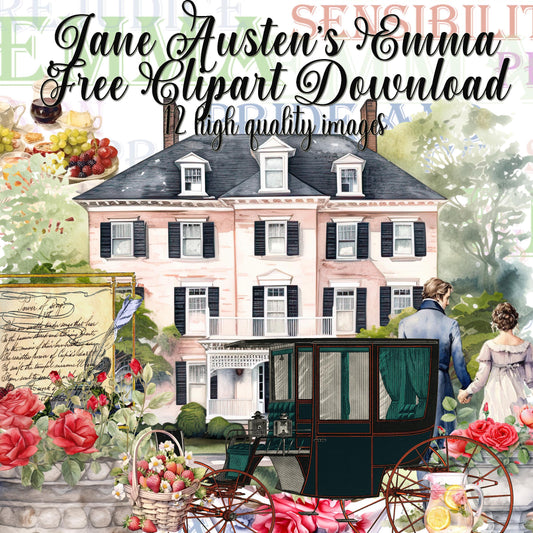 free digital download png Jane Austen's Emma Clipart