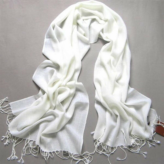 ivory white cashmere shawl for regency ball
