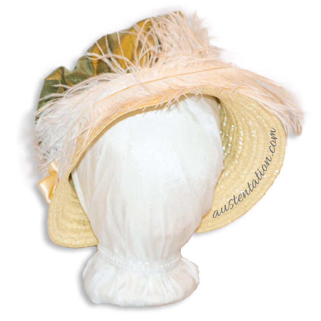 Plain Regency Style Cottage Bonnet: Jane