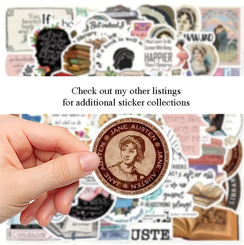 Jane Austen Pride & Prejudice Novel Stickers