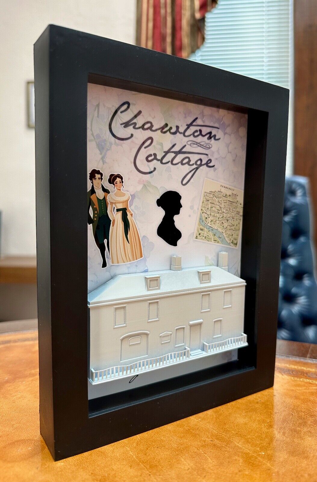 Jane Austen's Chawton Cottage House Shadow Box