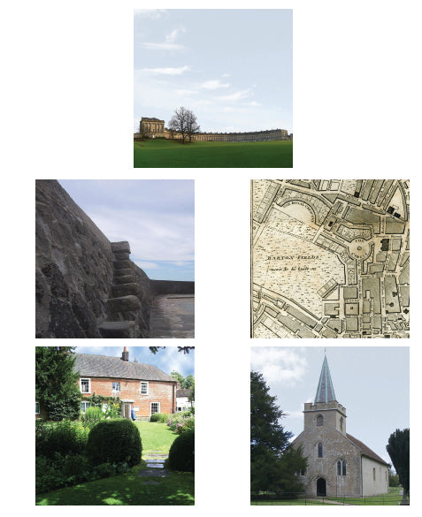 Downloadable Jane Austen Locations Scrapbook Backgrounds