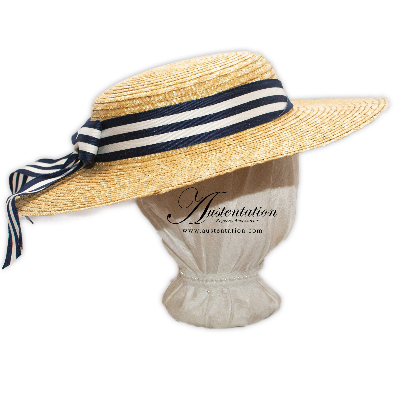 Ladies' Straw Skimmer/Boater