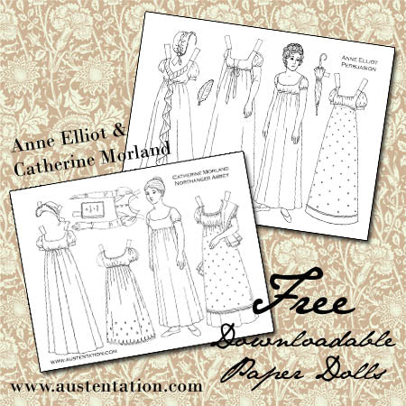 Free Printable Paper Dolls: Anne & Catherine