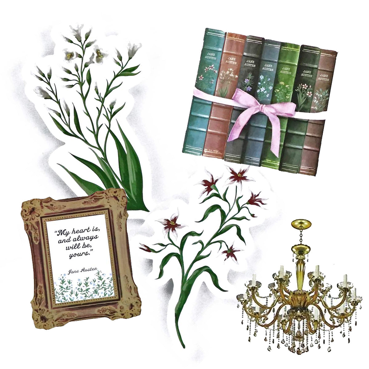 Jane Austen Sense & Sensibility Stickers: XL