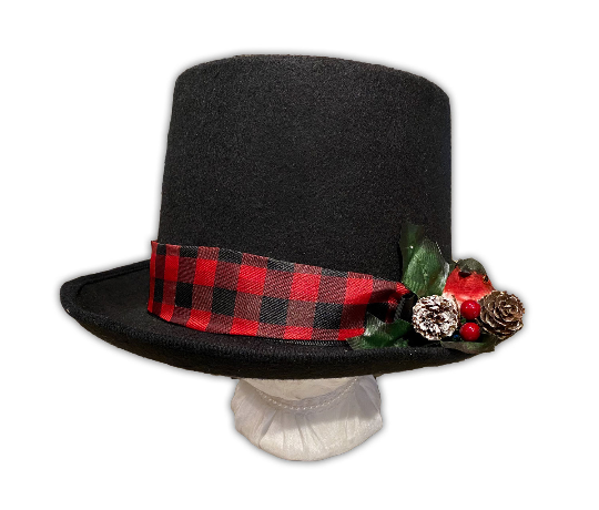 Men's Plain Top Hat: Black