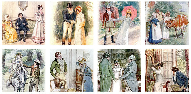 Book Locket Necklace with Illustrations