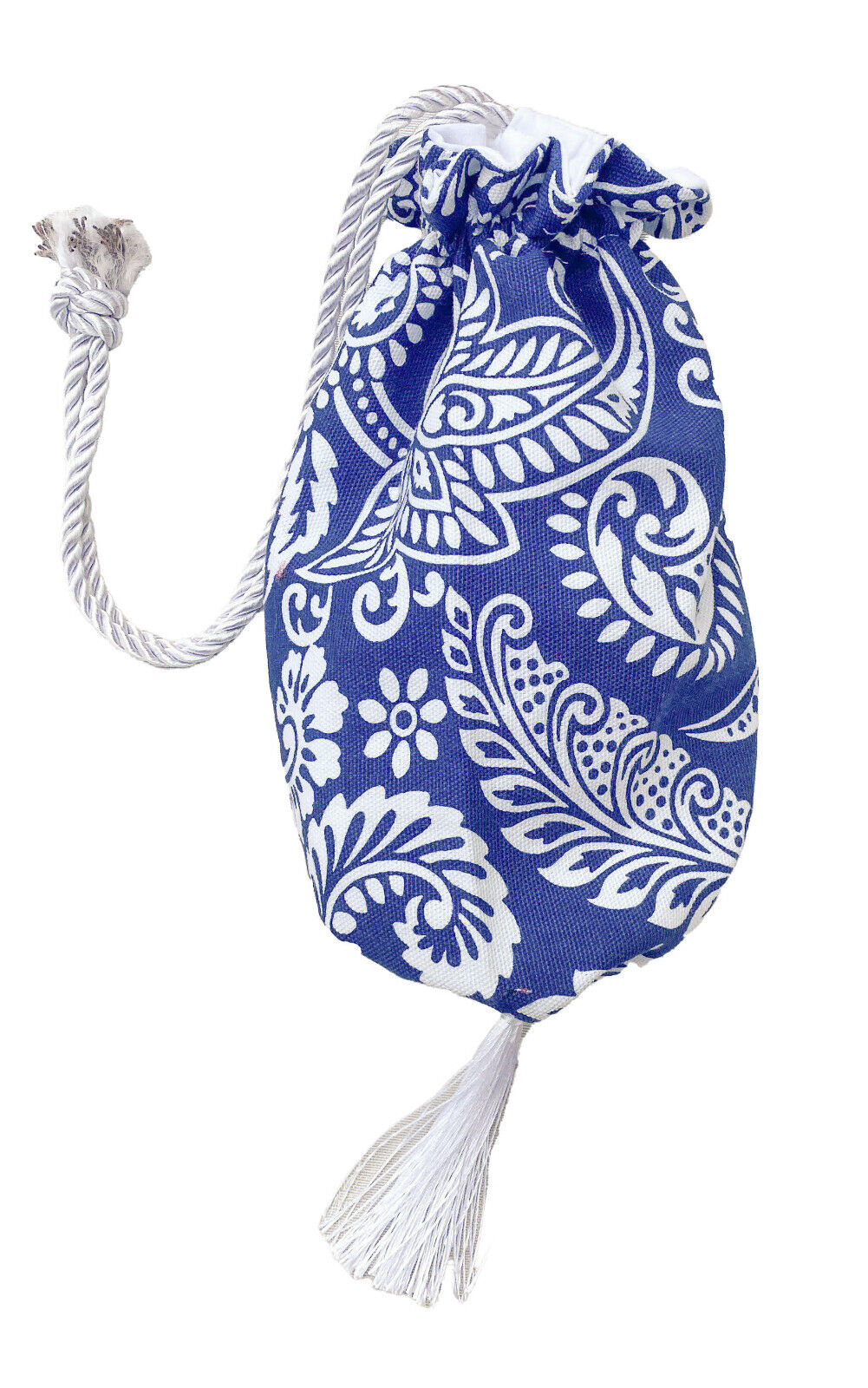 Austentation Regency/Victorian Reticule Purse: Royal Blue Paisley