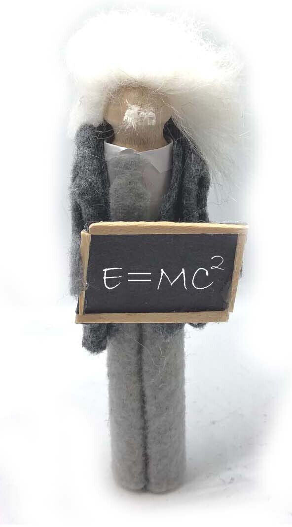 KIT Historical Figures Clothespin Doll Ornament Kit: Albert Einstein