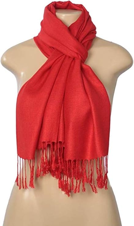 Lightweight Shawl: Red