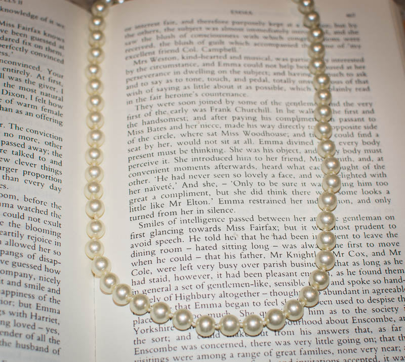 54" Long Pearl Necklace