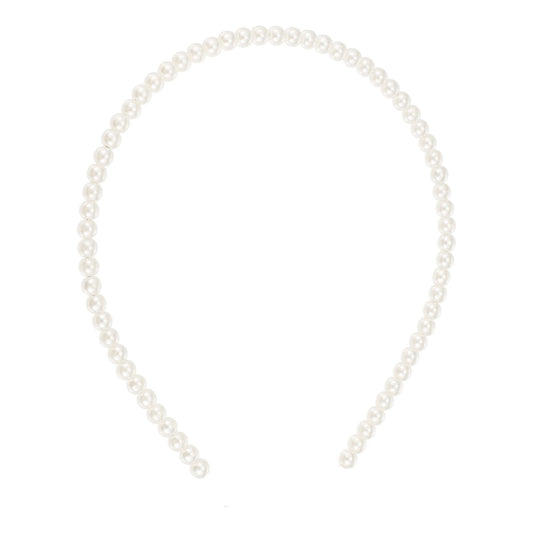 Austentation regency ball hair style pearl headband for fancy dress occasions