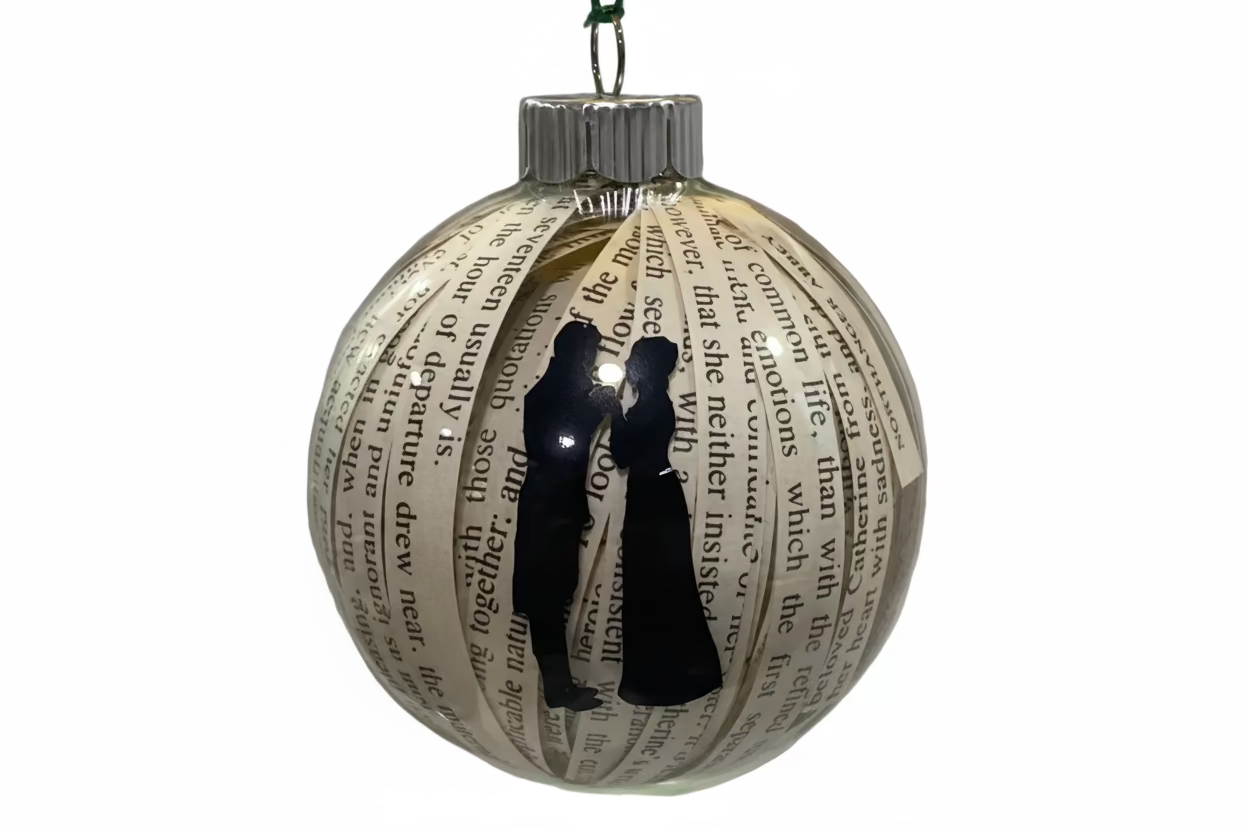 Jane Austen's Northanger Abbey Upcycled Book Ornament