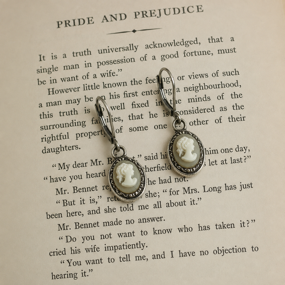 Small Cameo Earrings