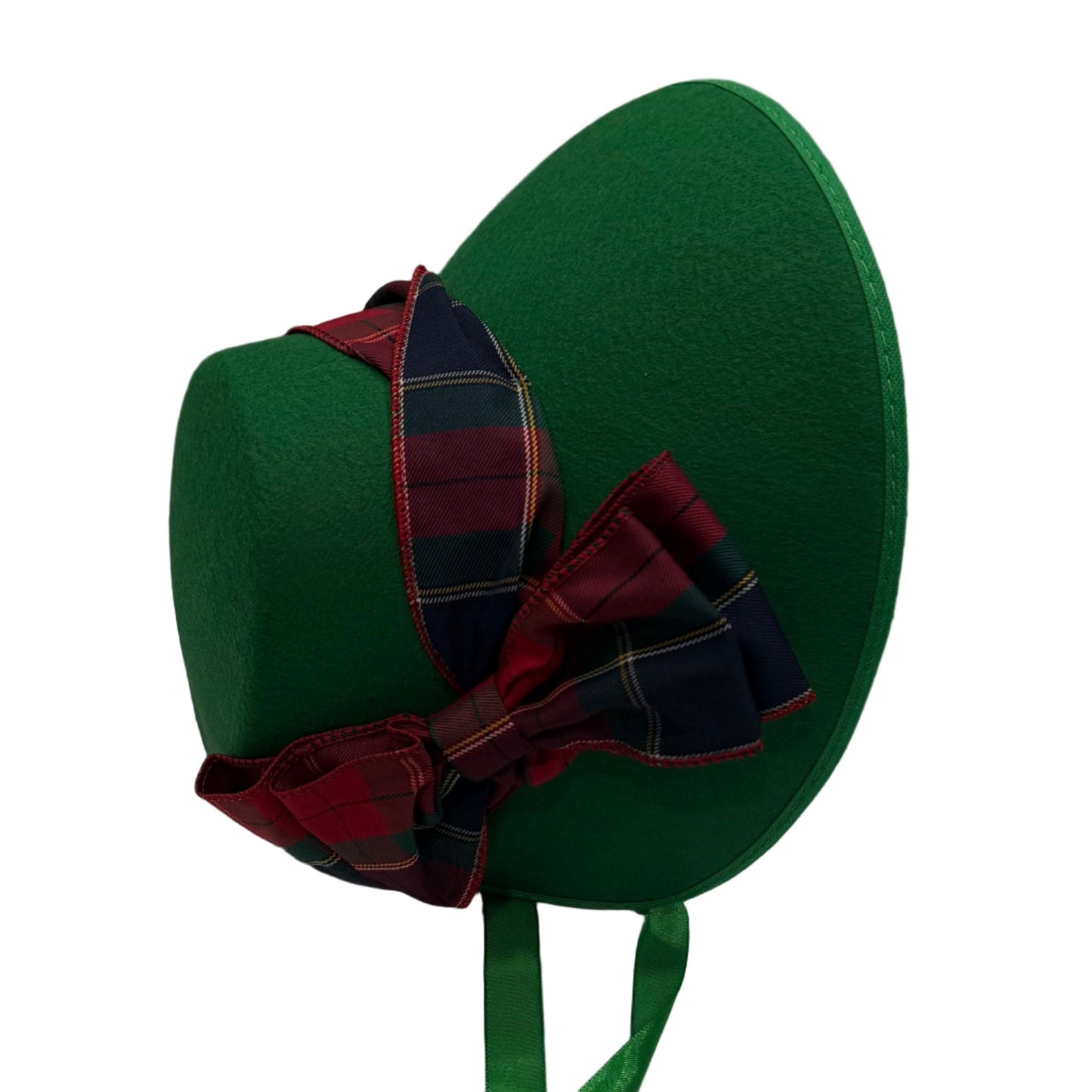 Caroler Bonnet with Tartan Plaid