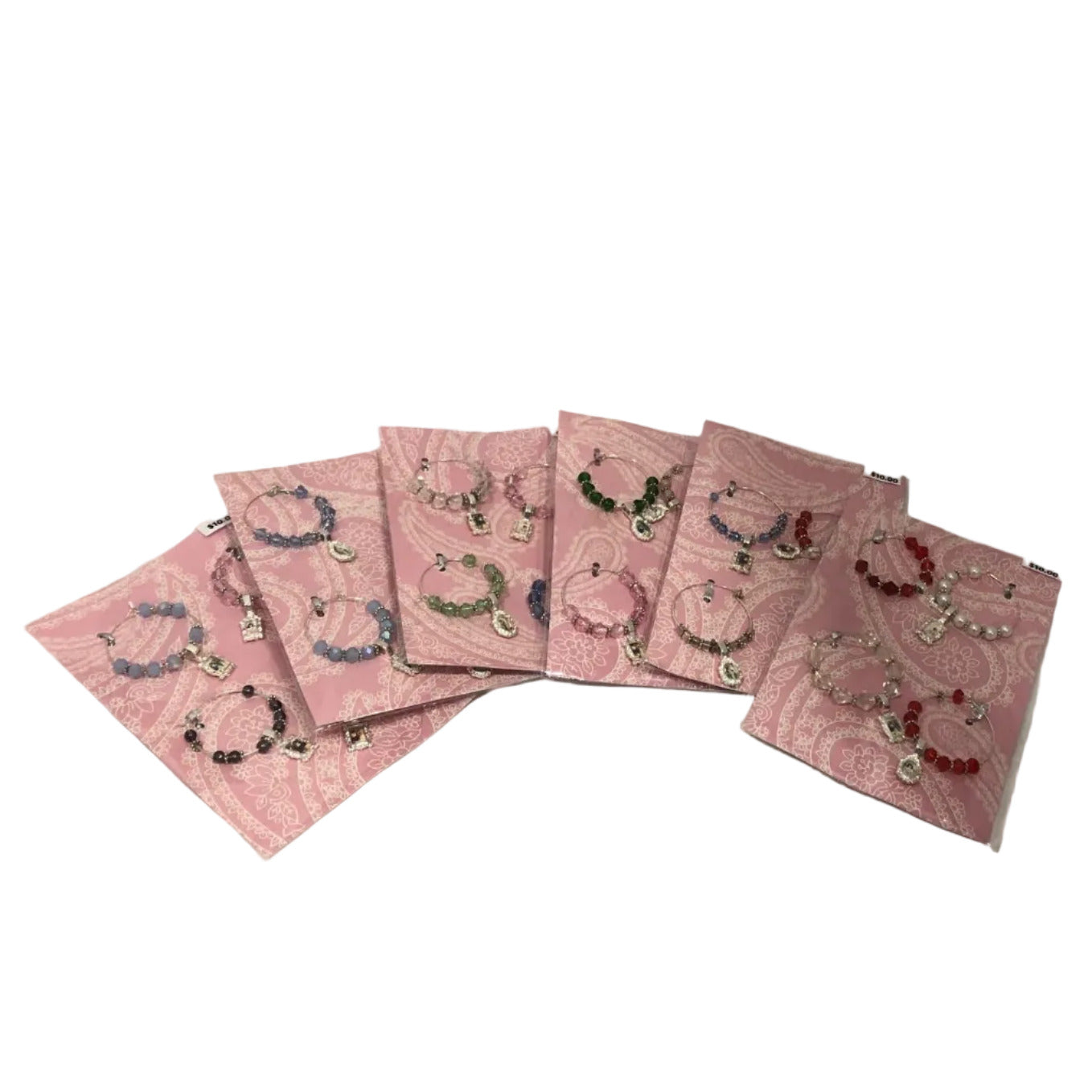 Jane Austen Illustrations Wine Glass and teacup charms for parties and gifts