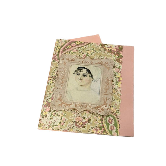 framed portrait of Jane Austen blank card by Rachel Ashwell, Shabby Chic