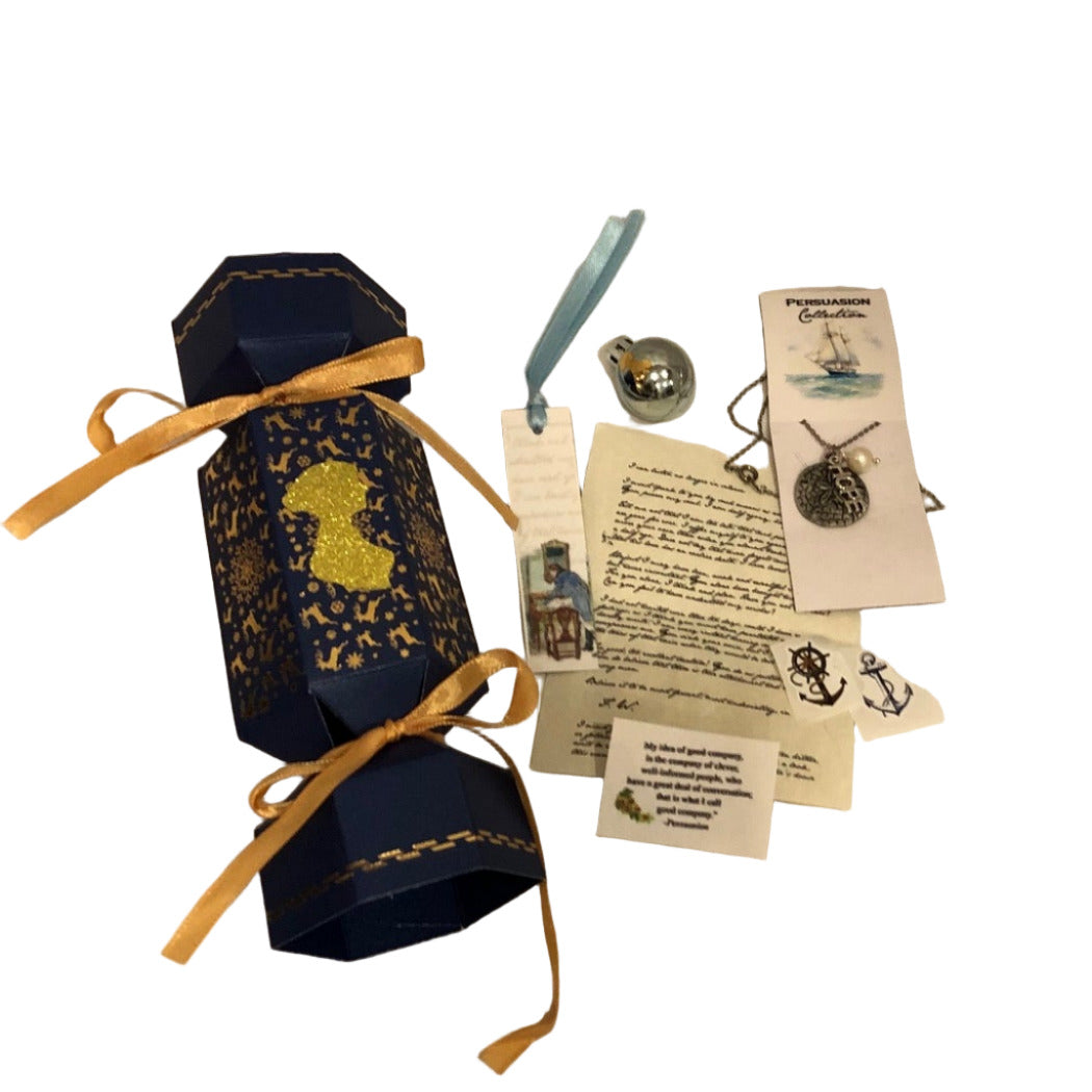 Jane Austen's Persuasion themed Christmas Cracker holiday favor