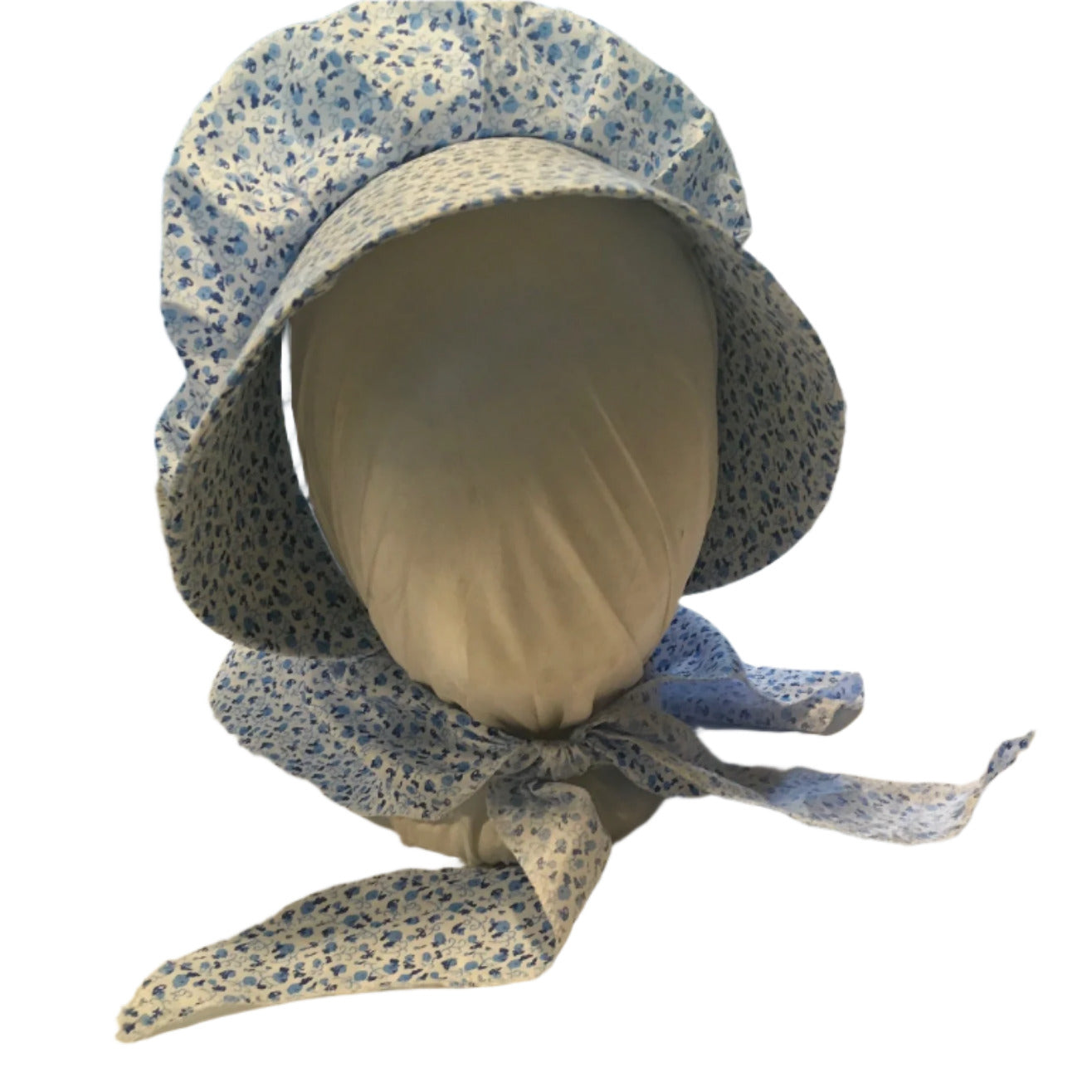blue calico prairie pioneer bonnet by austentation