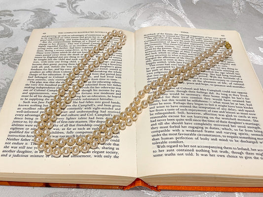 54" Long Pearl Necklace