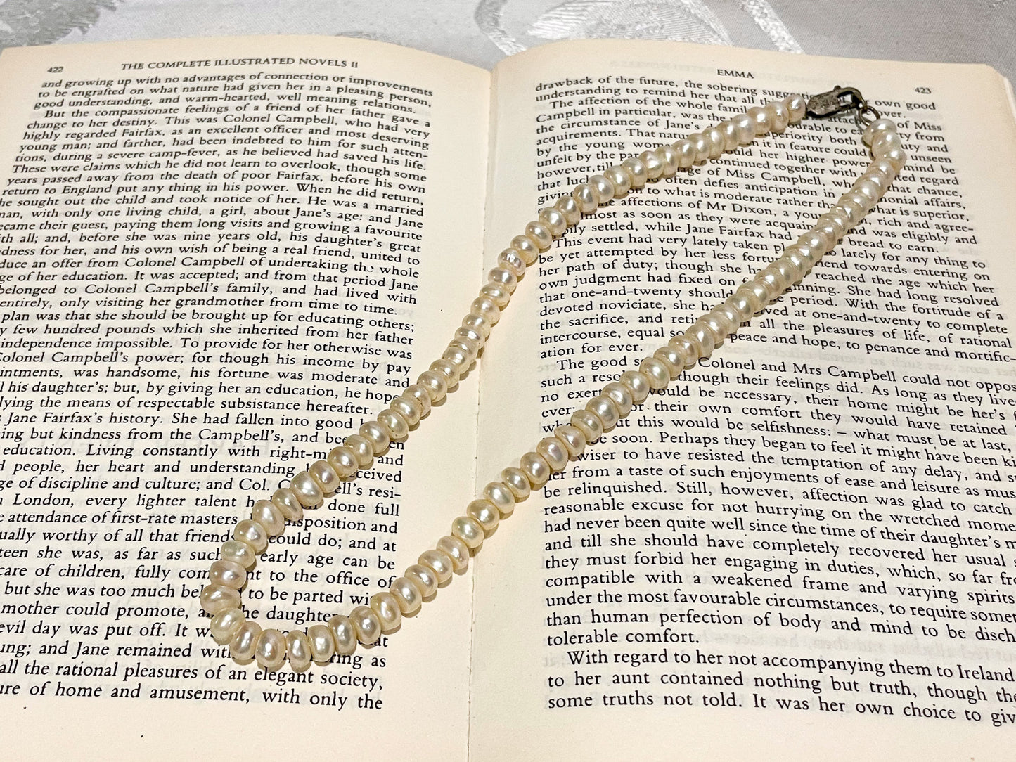 20" Long Pearl Necklace