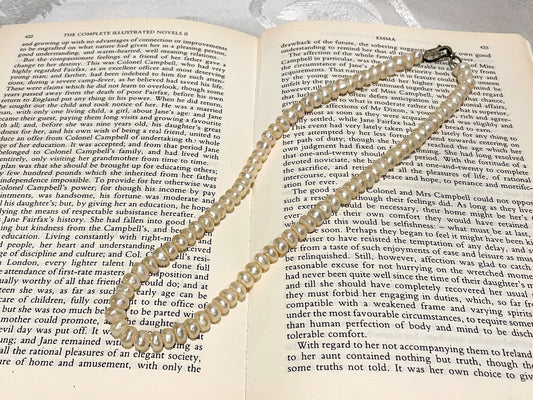 20" Long Pearl Necklace