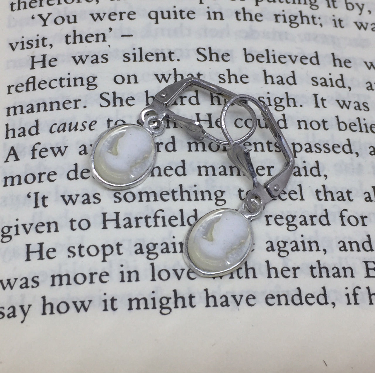 Cameo Earrings: Gold or Silver