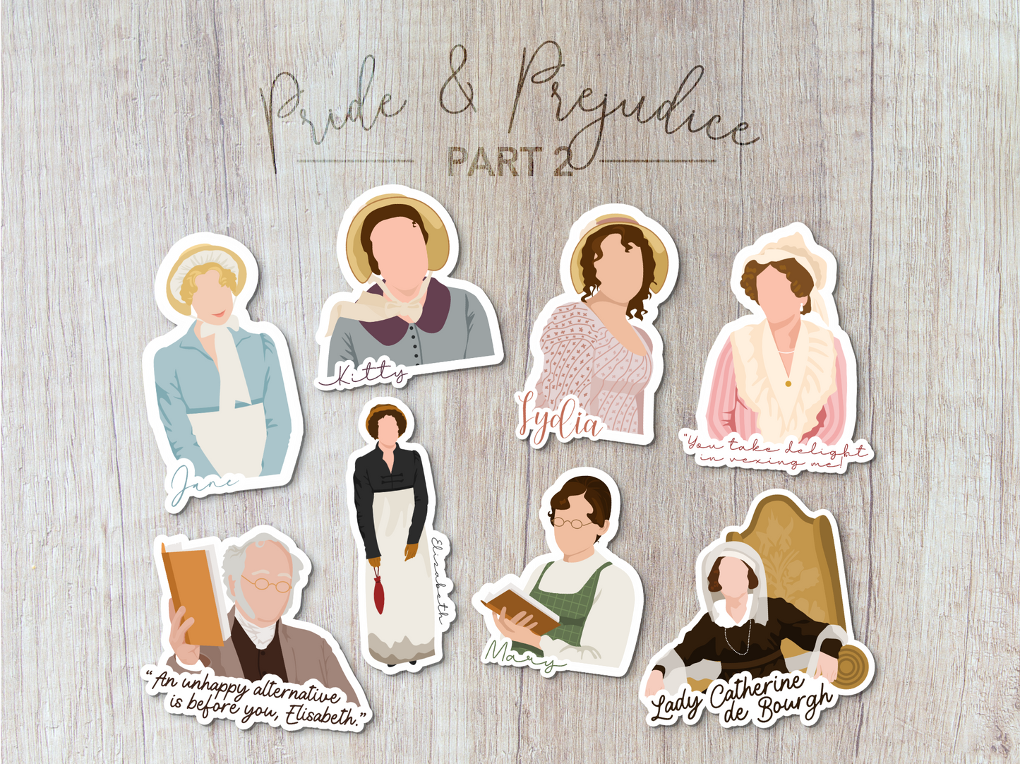 Jane Austen Pride & Prejudice Water Bottle