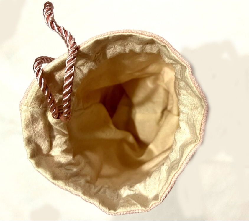 Dusty Blue, Ivory, and Gold Regency/Victorian Reticule